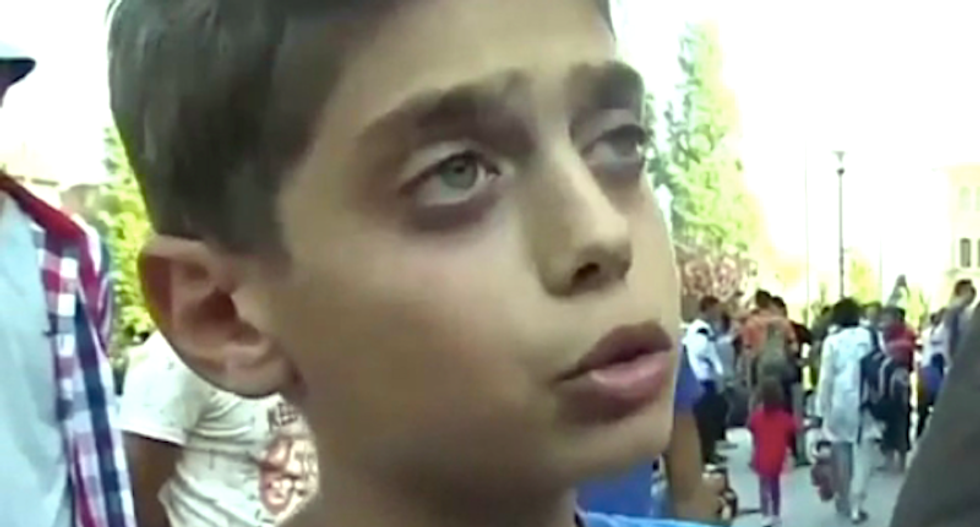 Syrian boy explains refugee crisis perfectly: 'Just stop the war -- and we don't want to go to Europe'