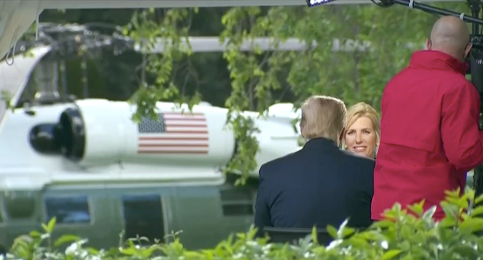 Trump delays D-Day ceremony to squeeze in an interview with Fox's Laura Ingraham