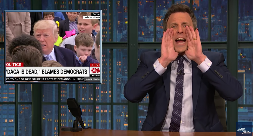 Seth Meyers hilariously mocks Trump's unhinged Easter speech: ‘SHUT UP AND GIVE US OUR F*CKING EGGS!'