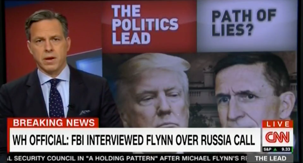 'Might be easier just to tell the truth and stick with it': Tapper nails Trump's ever-changing Flynn tale