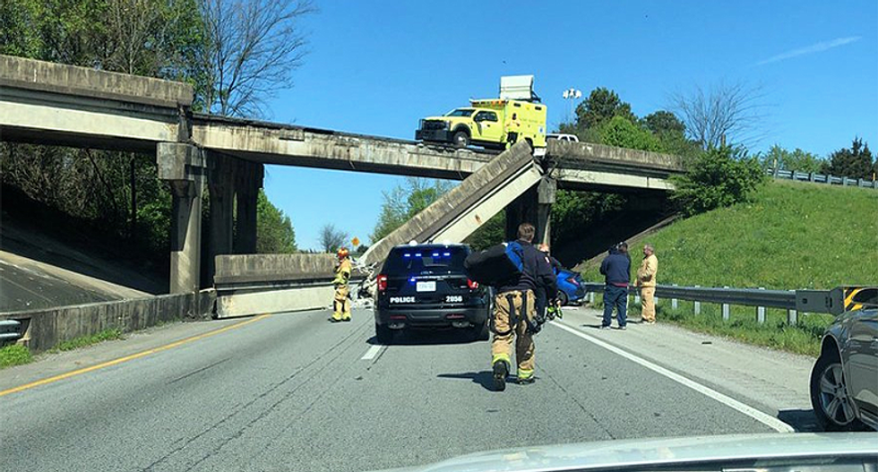 Tennessee bridge collapses as Trump infrastructure promises are swept away