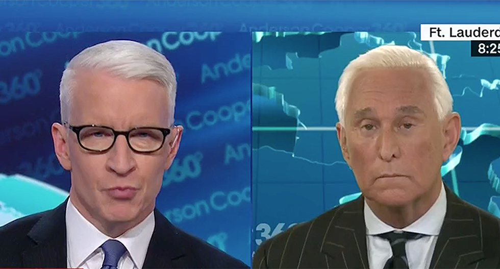 Trump confidante Roger Stone swears to CNN's Anderson Cooper he was poisoned — but refuses to prove it