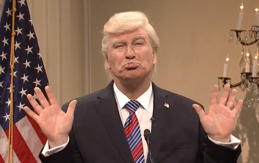 SNL's Trump admits why he hates Jeff Bezos: 'He's way richer than me and he admits to being bald'