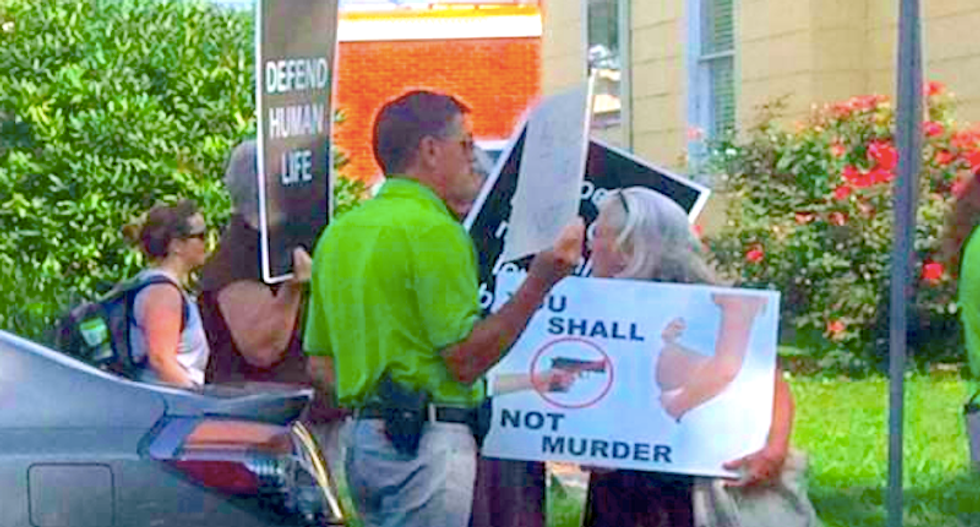 This gun-toting anti-abortion protester perfectly illustrates the fundamental defect in the pro-life movement