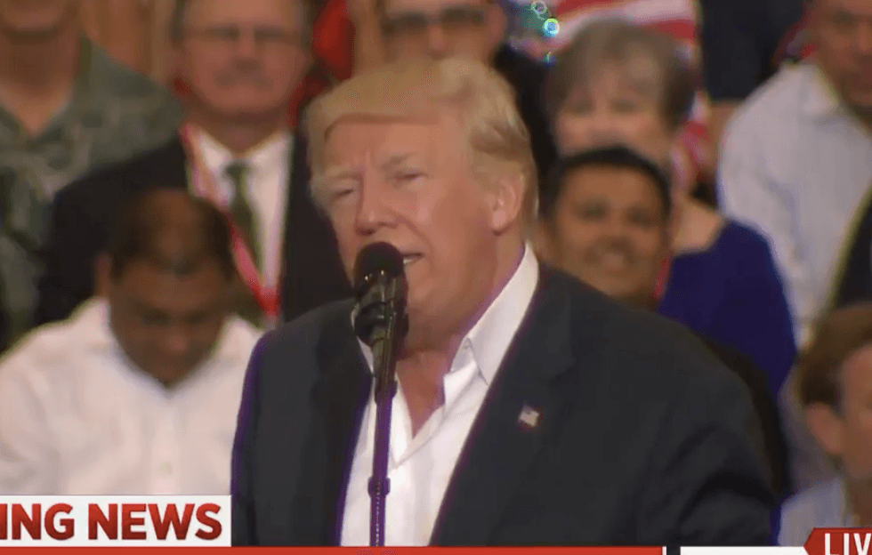 Trump cites non-existent terrorist attack 'last night in Sweden' to justify Muslim ban at Florida rally