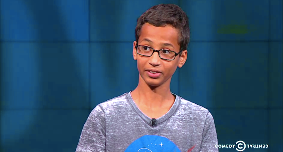 Larry Wilmore talks to Ahmed Mohamed about his arrest for bringing homemade clock to school