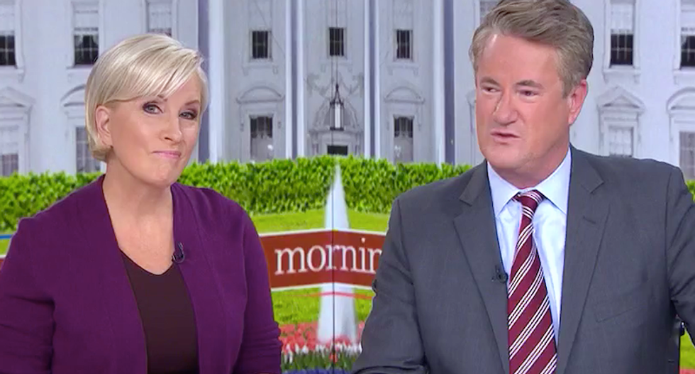 Morning Joe panel cracks up laughing after Trump busted for spotlighting 'the same black guy' at rallies