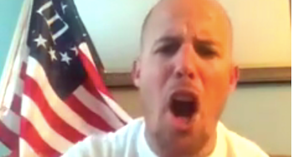 Arizona militiaman howls in rage after Oath Keepers back away from his possibly illegal plot to 'arrest' senator