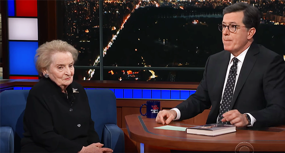 Madeleine Albright calls BS on Trump for blaming Obama for Syria -- and warns of his 'fascist tendencies'