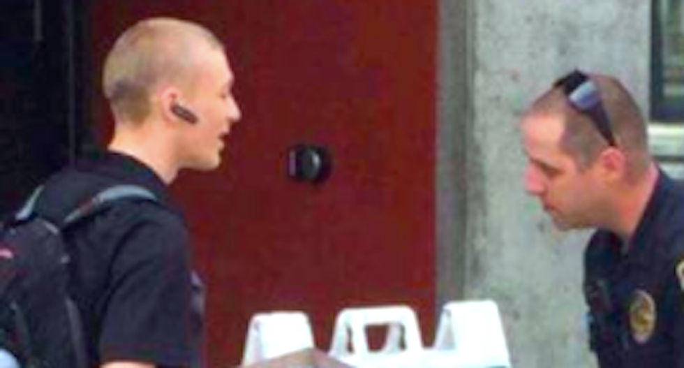Neo-Nazi gets punched in the face while handing out racist fliers at California campus