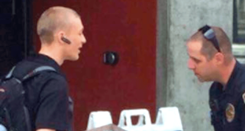Neo-Nazi gets punched in the face while handing out racist fliers at California campus