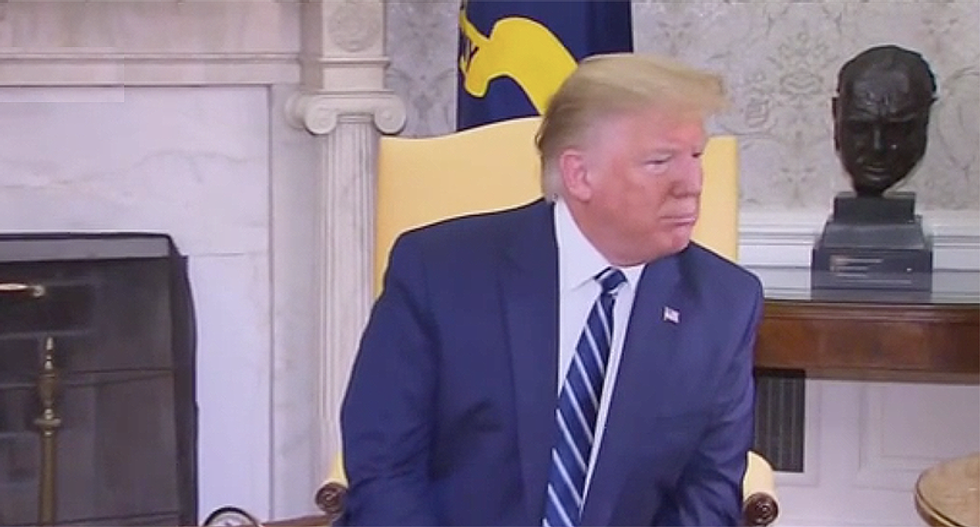 Trump emphatically explains that unmanned drones don’t have people in them as he rambles about Iran’s big ‘mistake’