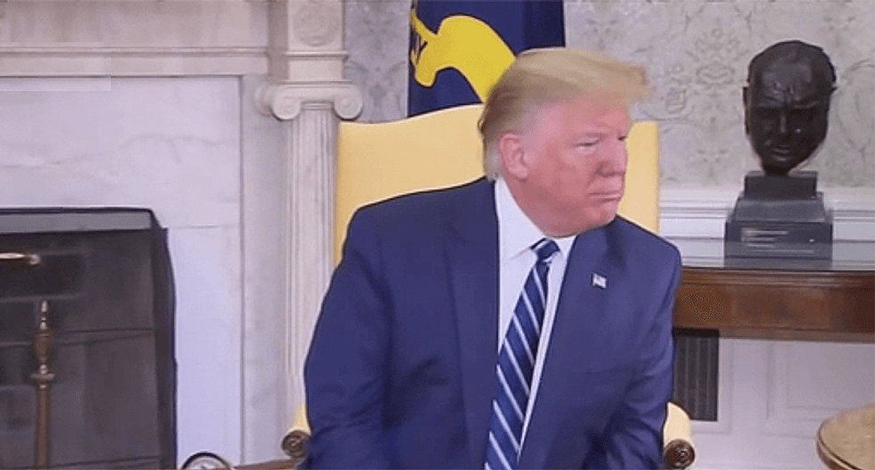 Trump emphatically explains that unmanned drones don’t have people in them as he rambles about Iran’s big ‘mistake’
