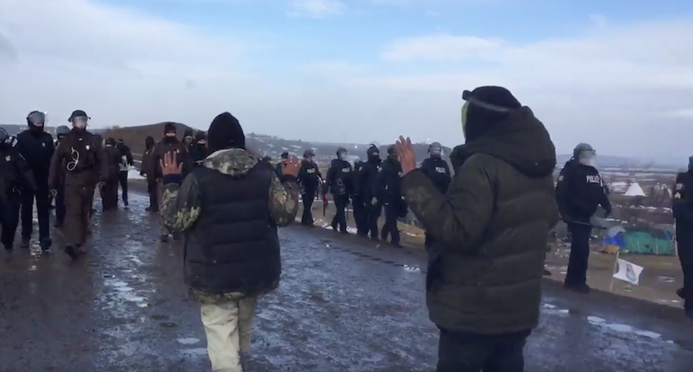 Militarized police set to begin evictions and arrests at Standing Rock camp