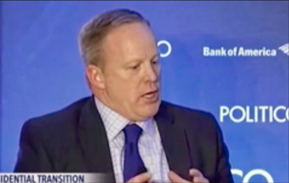 WATCH: Sean Spicer said in December that only 'dictatorships' do what the White House did today
