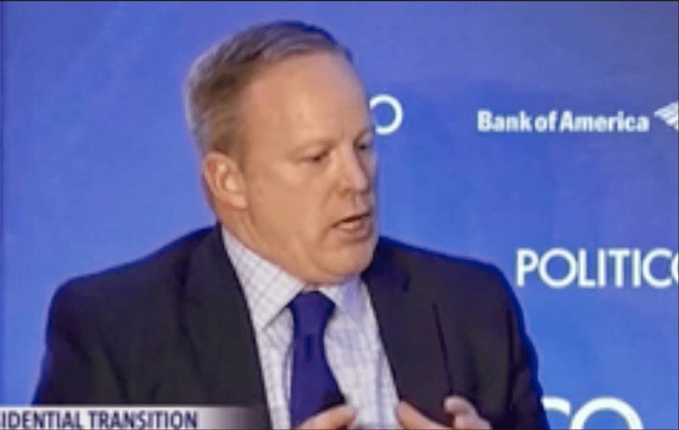 WATCH: Sean Spicer said in December that only 'dictatorships' do what the White House did today