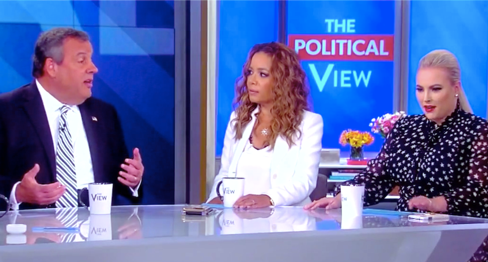 Meghan McCain begs for mercy after The View gangs up on Chris Christie for defending Trump at all costs
