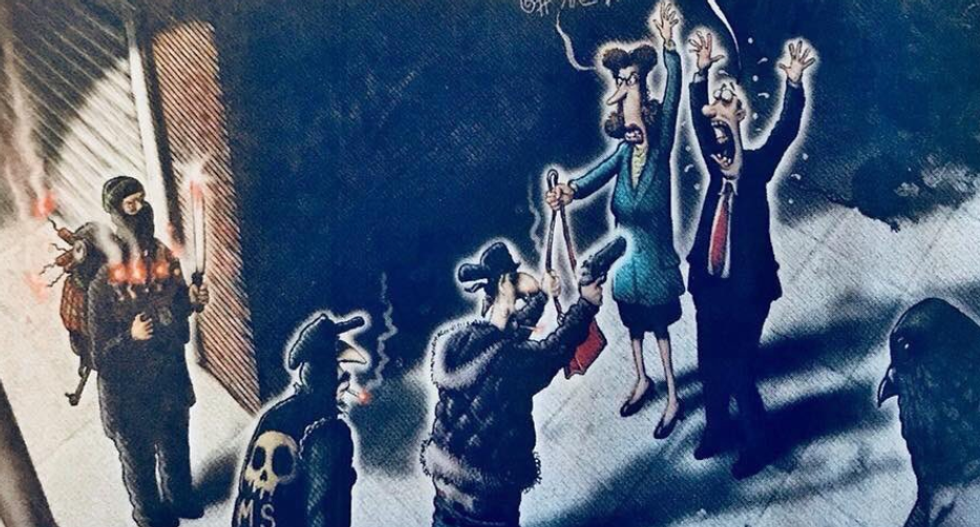 This cartoon depicting DREAMers as gang members was so 'insanely racist' the newspaper had to apologize