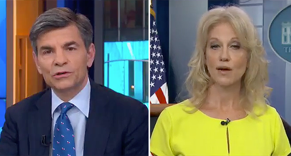 ‘Kellyanne, I have to stop you there’: Conway gets busted on live TV making bogus claims about Comey firing