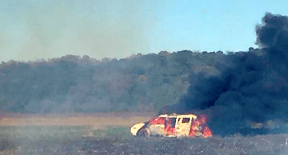 Missouri dumbass tries to put out garbage fire with van -- loaded with guns, ammo and gasoline