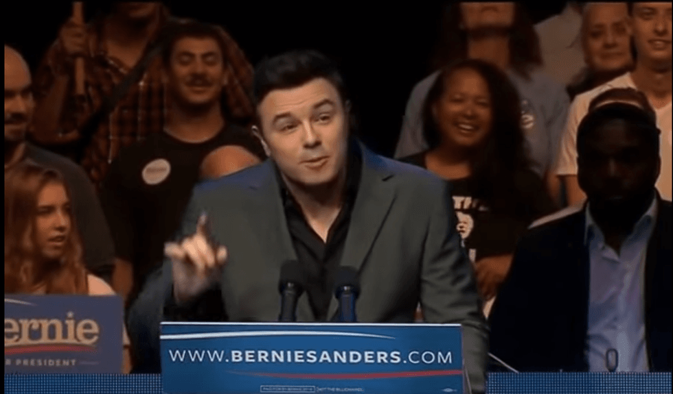 Seth MacFarlane tells Bernie fans to stop bashing Hillary over trivial crap – because they’re helping Trump