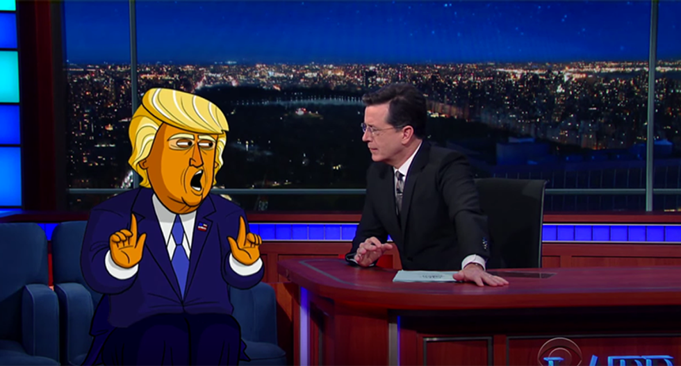 Cartoon Donald Trump slams Anderson Cooper as a 'dumb-dumb,' 'stupid head' and 'poopy pants'