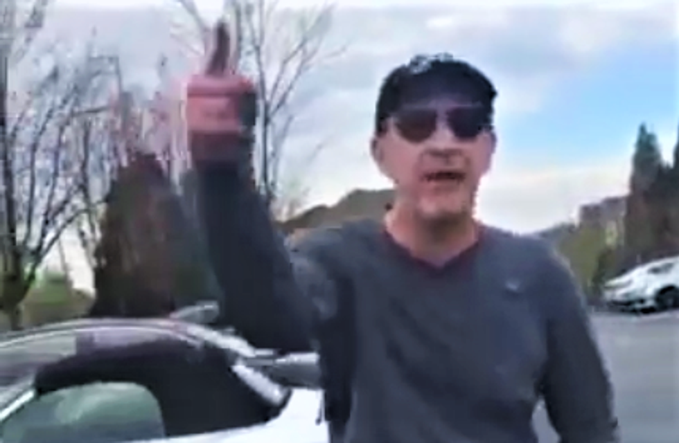 WATCH: White Georgia man hurls racial slurs at black teacher in terrifying road rage incident