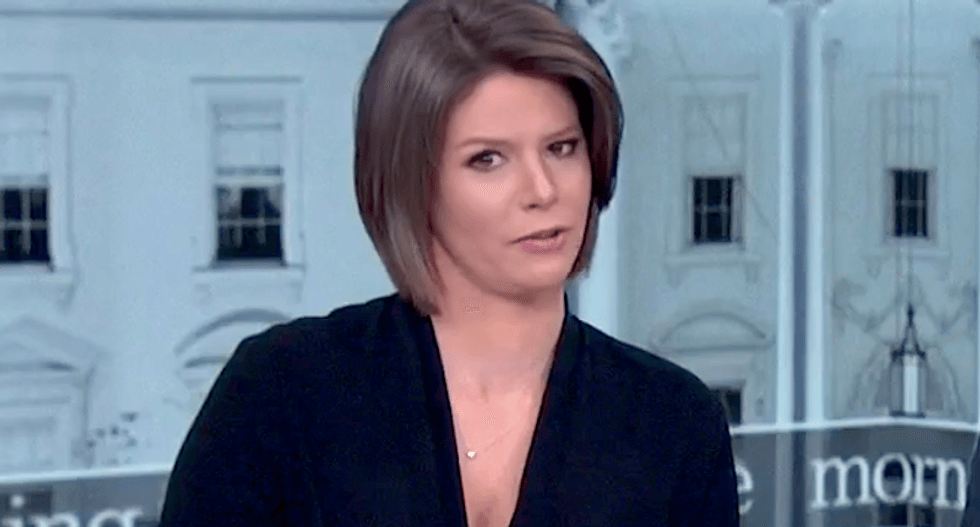 MSNBC’s Kasie Hunt deplores Trump’s Twitter war with porn actress: ‘Barbara Bush is drinking bourbon in heaven’