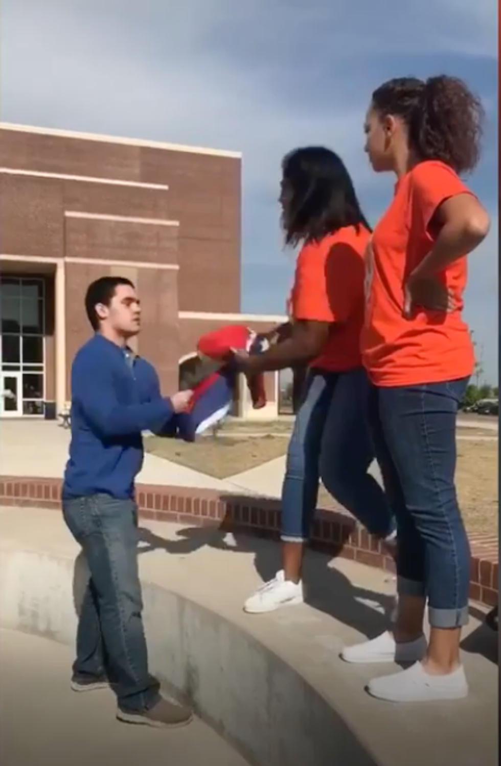 Confederate flag-waving students barge into Texas gun violence vigil — and all hell breaks loose