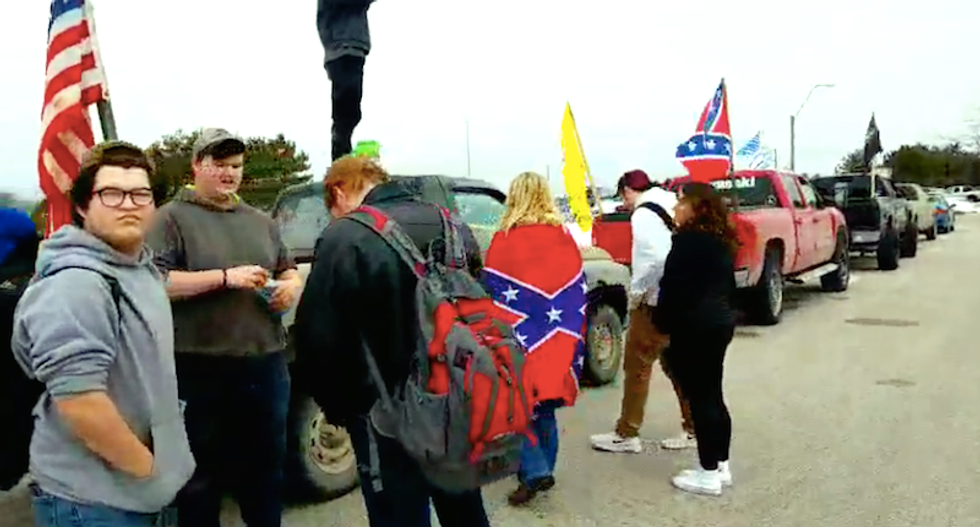Michigan school where students taunted as ‘slaves’ closed as Confederate flag protest escalates to threats
