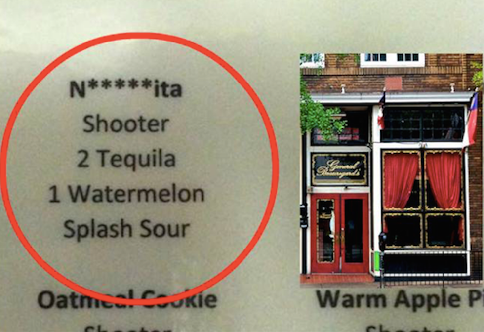 Georgia 'Confederate themed' bar serves 'Ni**erita' shot with tequila and watermelon liqueur