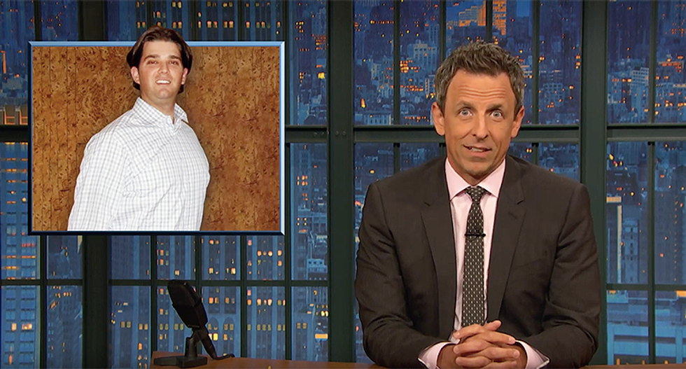 Seth Meyers hilariously jabs 'most oily' Trump child Don Jr.