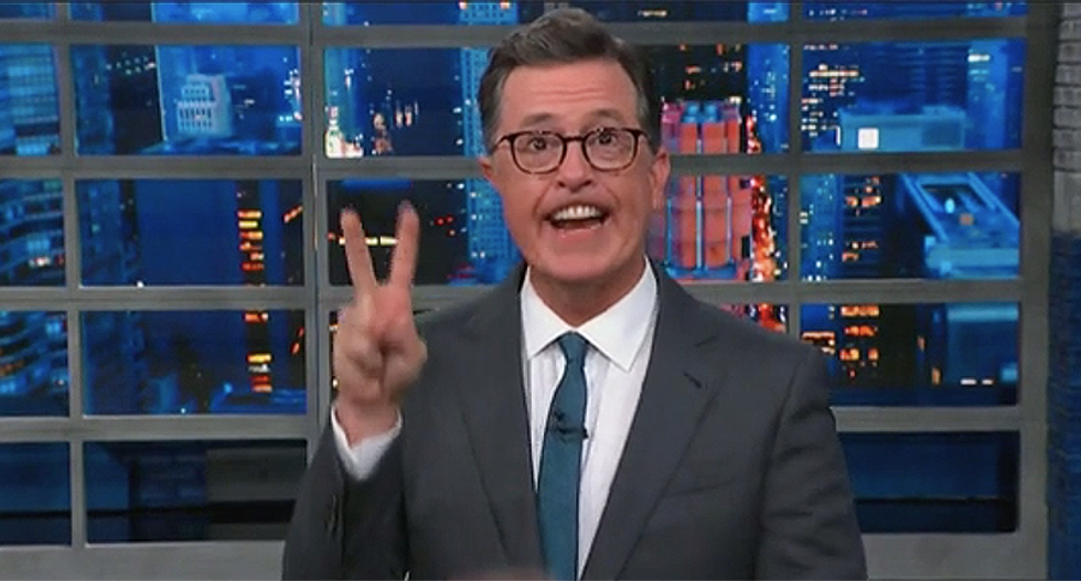 Stephen Colbert mocks Eric Trump in a way that must be seen to be believed