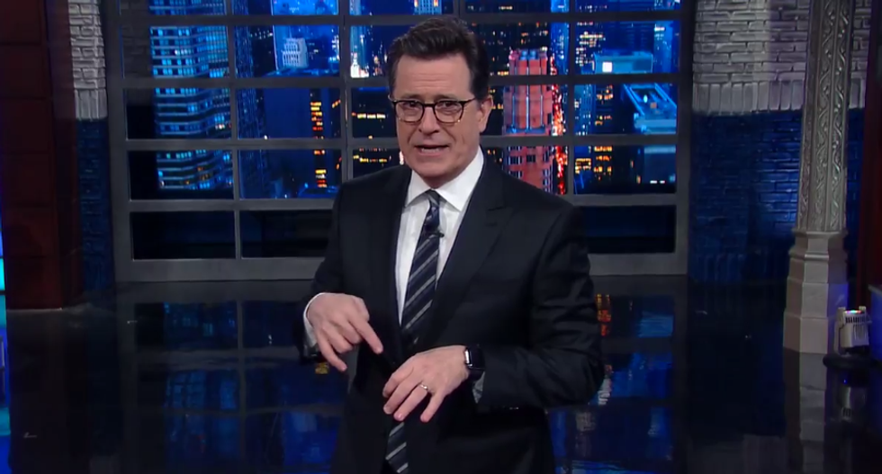 'Somebody give this guy a Xanax': Stephen Colbert brutally mocks Trump's Obama-wiretap tweet storm