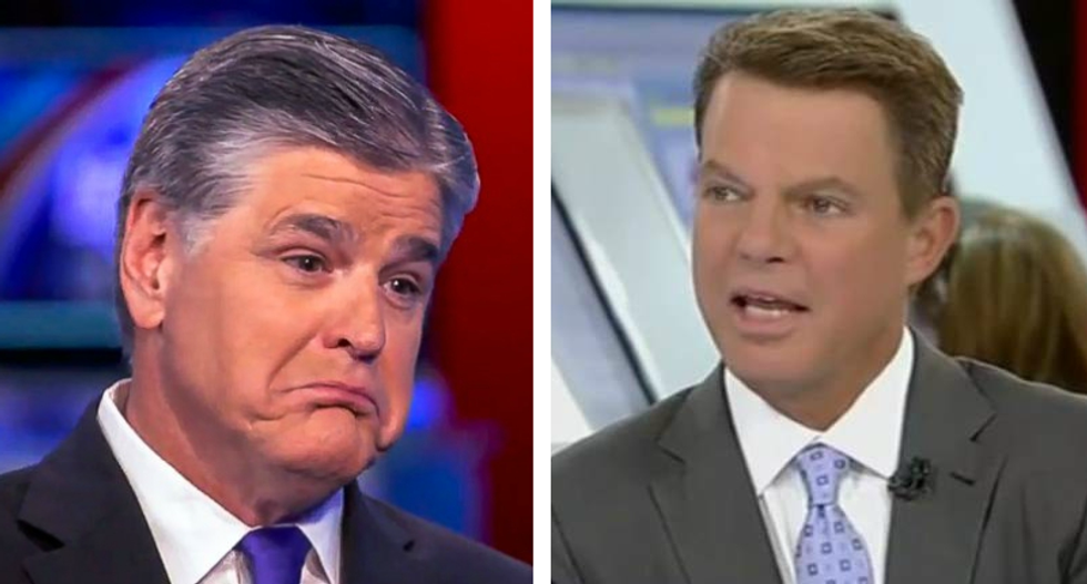 ‘Voices on Fox that drive me nuts’: Hannity turns fire on fellow network heavyweight Shep Smith