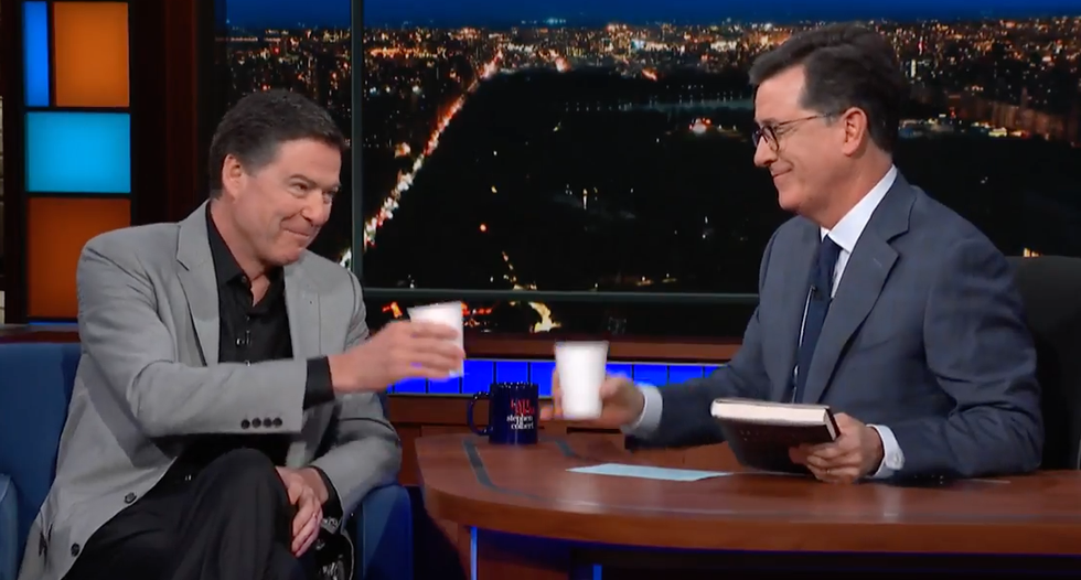 'Like the breakup he can’t get over': Comey says he's 'living his best life' while Trump 'wakes up and tweets at me'