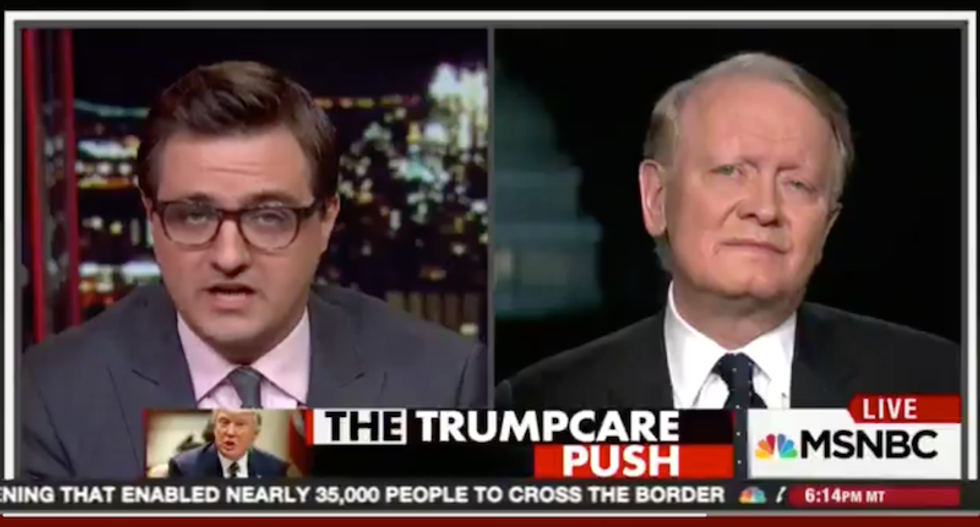 WATCH: Chris Hayes fact-checks GOP Rep on how many of his constituents are actually covered by Obamacare