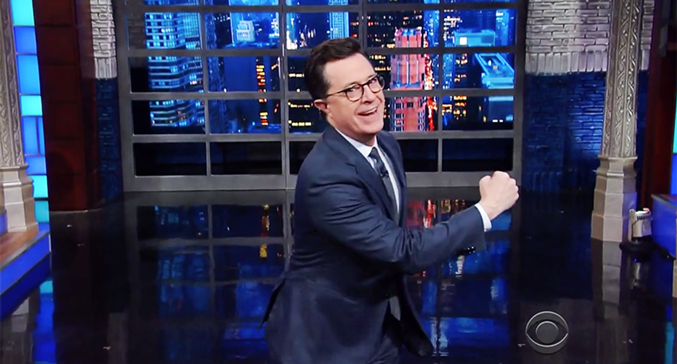 Stephen Colbert nails why Melania snubbed Trump's hand-holding: 'She knows where it's been'