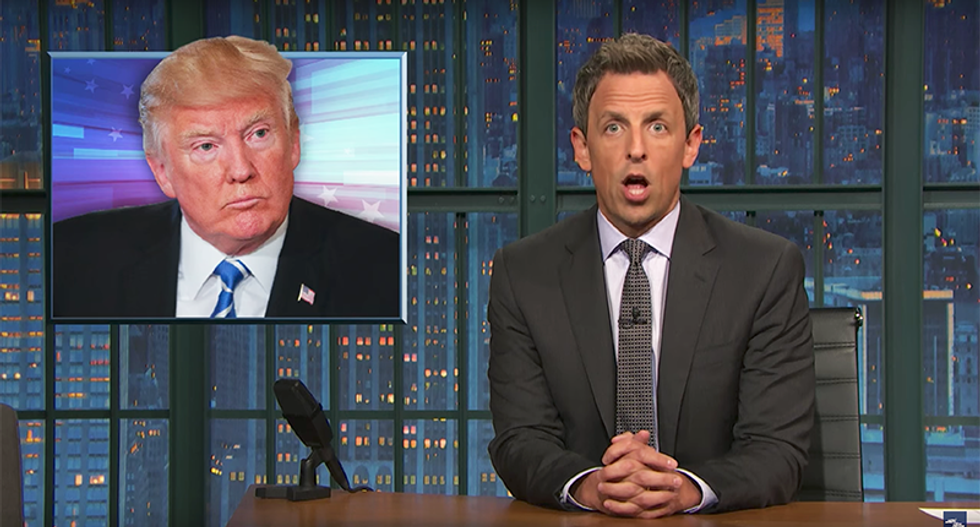 Trump ridiculed by Seth Meyers for yet another 'super weird' handshake during Hanoi debacle