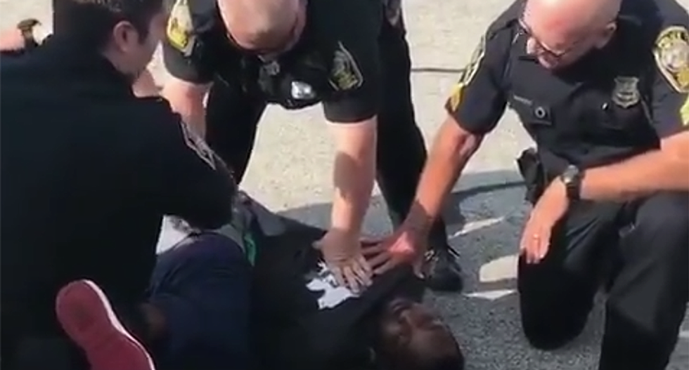 'I can't breathe': Former NFL player completely unconscious after being slammed to the ground by police