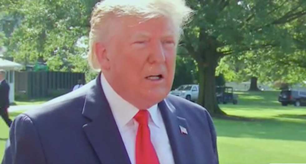 Draft-dodging Trump tells Americans 'If people don't want to fight for our country they can leave'