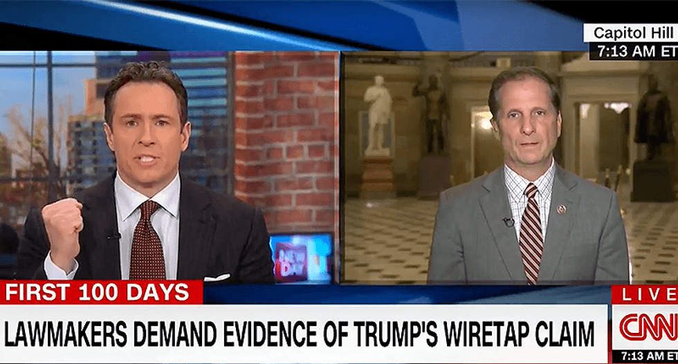 Chris Cuomo grills GOP congressman over Trump's wiretap conspiracy: Not 'all speculation is created equally'