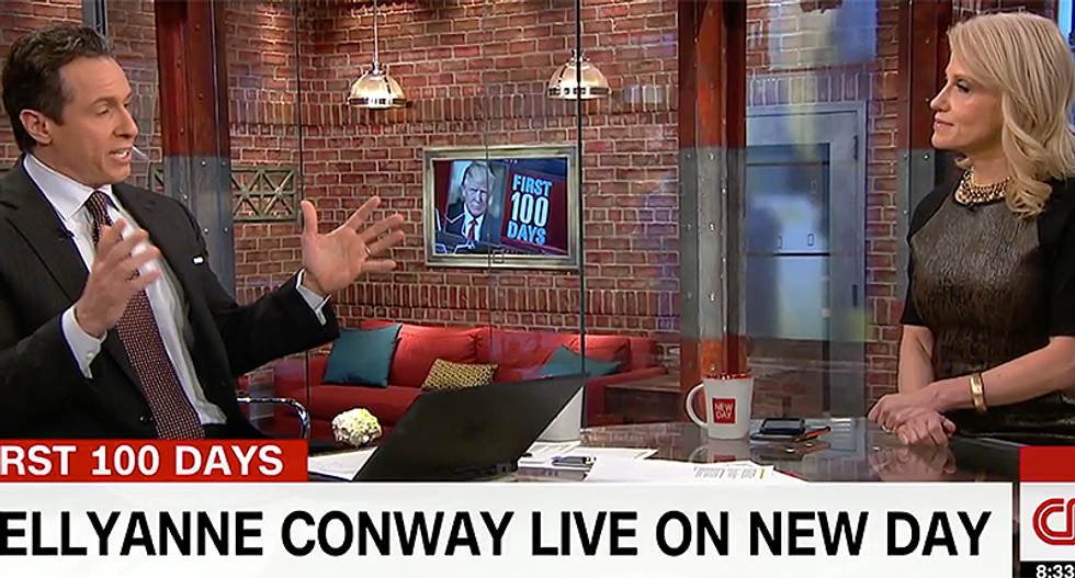 Chris Cuomo refuses to let Kellyanne Conway wriggle away from Trump’s bizarre wiretapping claims