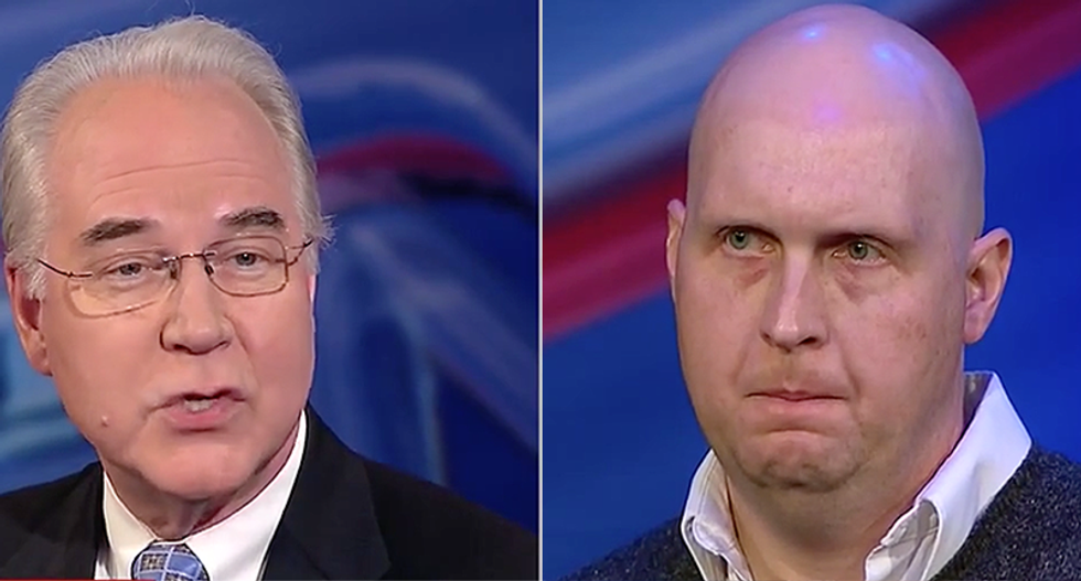 'We don't want to take care away': Tom Price lies to cancer survivor saved by Obamacare