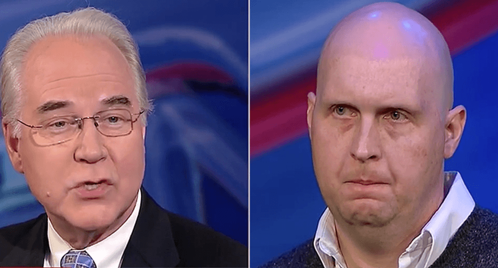 'We don't want to take care away': Tom Price lies to cancer survivor saved by Obamacare