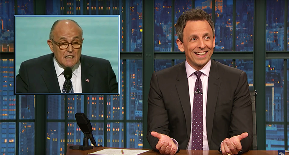 Seth Meyers hilariously mocks Trump's presidency as a 'TV show out of ideas and recycling old characters'