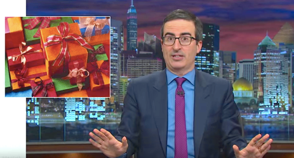 Watch John Oliver's side-splitting guide on how to regift horrible presents