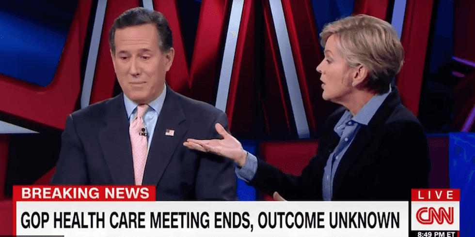 'You are spewing Republican talking points!': Ex-Michigan Gov smacks down Rick Santorum on healthcare