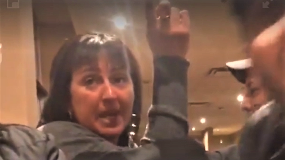 WATCH: Drunk woman tells immigrant men she'll 'brute on your f*cking ass' in racist tirade