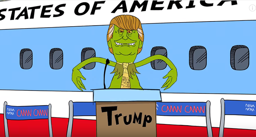 ‘You’re a rotten orange with alarmingly fascist ideas!’: Watch hilarious Donald Trump as ‘Mr. Grinch’